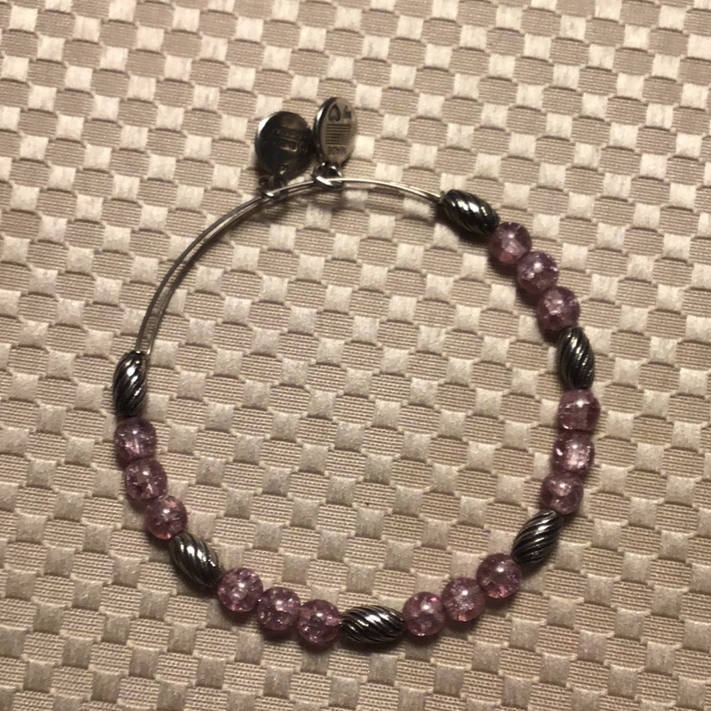 Alex Ani Purple Beaded Bracelet